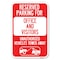 Signmission Unauthorized Vehicles Towed Away Heavy-Gauge Aluminum Sign, 12" x 18", A-1218-22774 A-1218-22774 - alternate 1